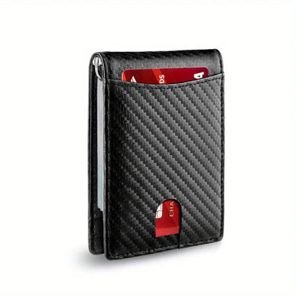 Men's Leather Wallet, RFID Blocking Anti-theft Wallet, Multi-card Card Holder, Money Clip