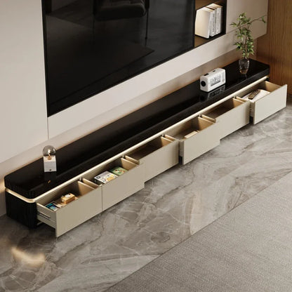 Elegant Space Saving TV Stand Eco Friendly Materials Sustainable Modern Aesthetics TV Stand Sliding Doors Living Room Furniture - Kimlud
