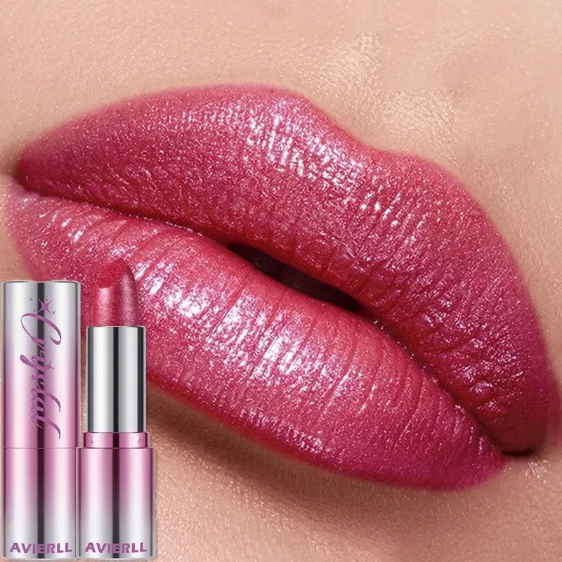 14 Colors Metallic Sparkle Lipstick Polarizing Glitter Shiny Lip Gloss Waterproof Long Lasting Gold Pearl Shine Sexy...