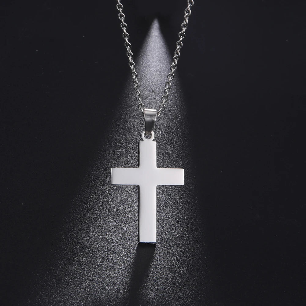 Amaxer Stainless Steel Cross Pendant Choker Necklace For Women Church Dainty Collar Religious Jewelry Gift | Kimlud...