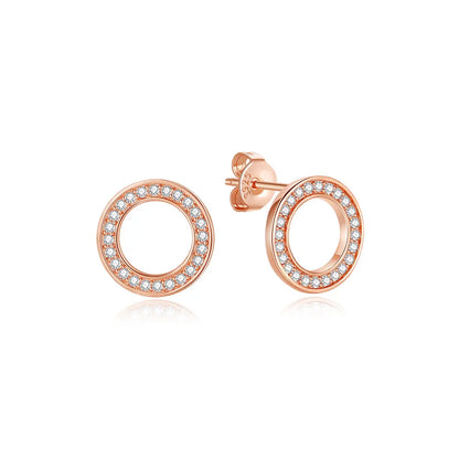 Original 925 Sterling Silver Earrings 2026 Stud Hoop Crystal Earings For Women Rose Gold Crown Heart Infinity Bee Earing...