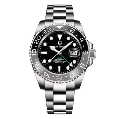 PAGANI DESIGN V3 New 40MM GMT WATCH Luxury Men Watch Ceramic bezel 100M Waterproof Luminous Sapphire Glass Men Mechanical Watch