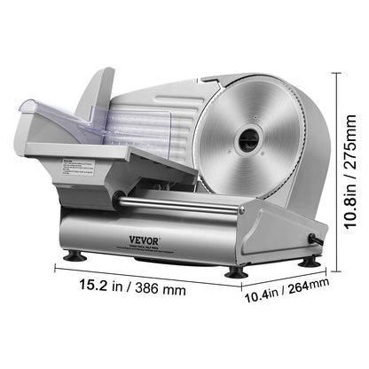 SucceBuy Meat Slicer Electric Deli Food Slicer SUS 420 Stainless Steel Blade and Blade Guard Adjustable Thickness for...