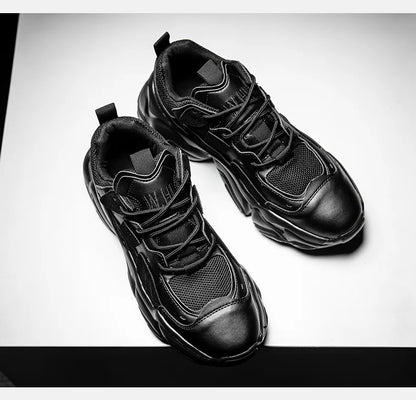 Luxury Men's Sneakers Designer Style High QualityLeather Casual Shoes Fashion Breathable Comfortable Tennis Sports Shoes for Men - Kimlud