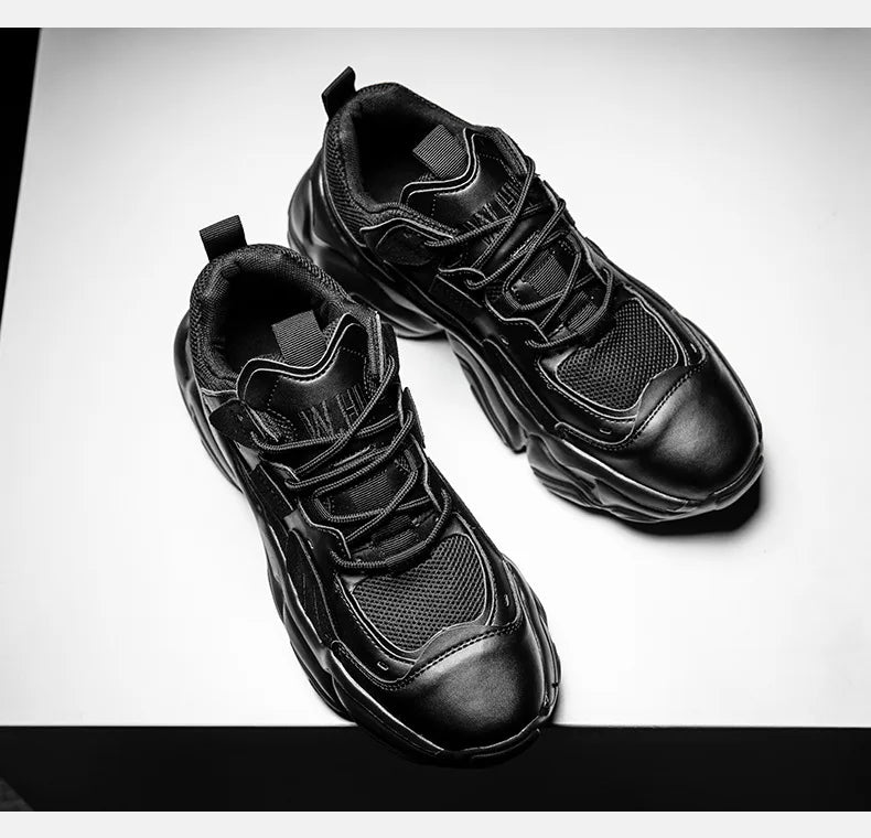 Luxury Men's Sneakers Designer Style High QualityLeather Casual Shoes Fashion Breathable Comfortable Tennis Sports Shoes for Men - Kimlud