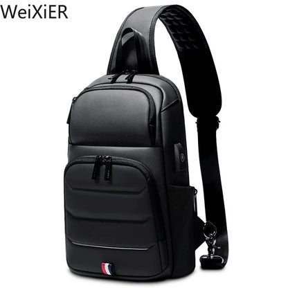 Designer Crossbody Bags for Fashion Shoulder Bags USB Charging Messenger Sling Bag Chest Bag Oxford Single Shoulder Strap Pack