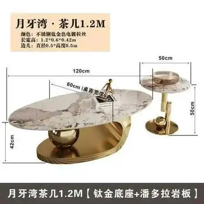 Nordic Living Room Coffee Tables Modern Design Decor Oval Coffee Tables Minimalist Mesa De Centro De Sala Home Furniture - Kimlud