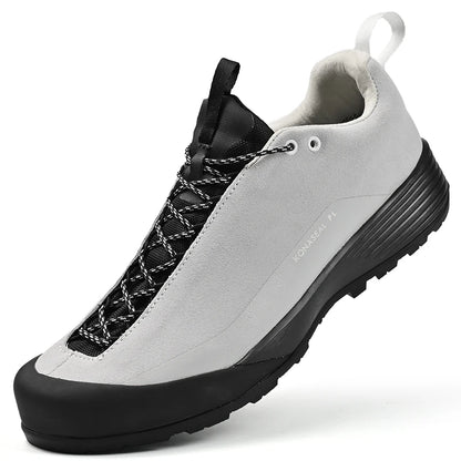 Men's Waterproof Leather Hiking Shoes Durable Outdoor Sport Men Trekking Leather Shoes Lace-Up Climbing Hunting Sneakers...