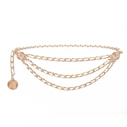Metal Tassel Chain Waist Chain Belt For Women Temperament Retro Pendant Decoration Simple Durable Thin Belt | Kimlud Mid...
