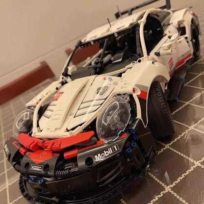 New 1580PCS Remote Control Car Building Set 1:10 Technical Sport Racing Car Building with Motor and Led Light Kit Toy Adult Gift