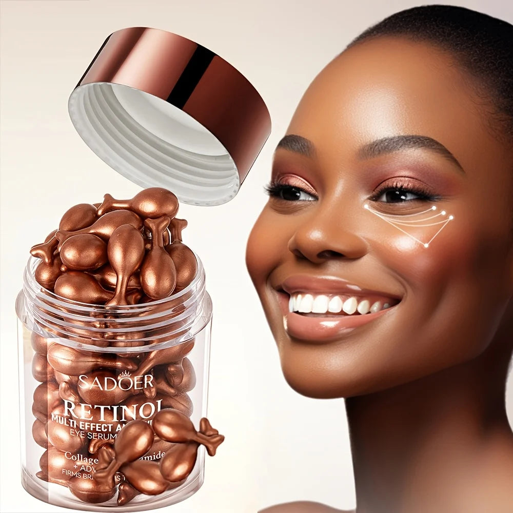 Retinol Multi-Effect Firming Capsule Serum, Tender Skin Hydrating Eye Cream Nourishing And Hydrating Eye Essence