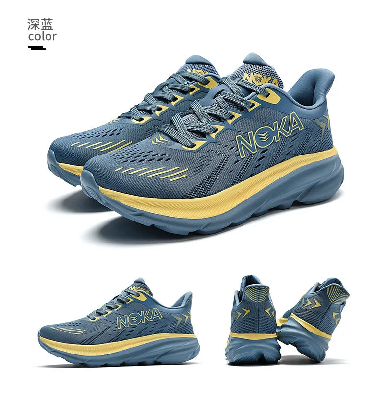 Marathon Carbon Plate Air Cushion Men Sports Running Shoes Breathable Lightweight Women's Comfortable Athletic Nonskid Sneakers - Kimlud