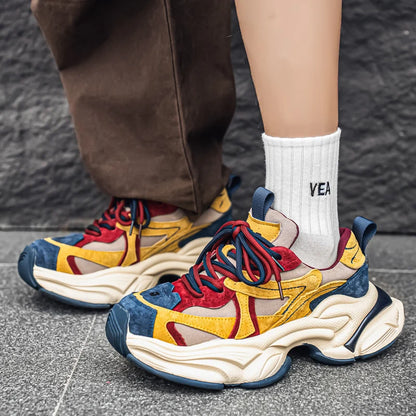 Men's Lightweight Fashion Sneakers Breathable Comfortable Walking Sports Shoes Casual Running Tennis Gym Training Footwear