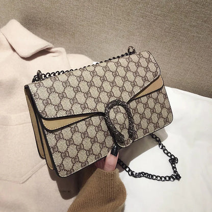 2025 New Trendy Fashion Dionysus Bag Vintage Print Mini Shoulder Crossbody Chain Bag for Women