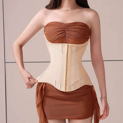 MiiOW U-shaped Waist Trainer Corset Women Buttoned Shapers Breast Lifted Waist Trainer Steel Bone Slimming Woman Body...