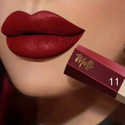Velvet Matte Liquid Lipstick, Lightweight Thin-as-Fog Texture, Long Lasting Waterproof Lip Makeup Gift for Women