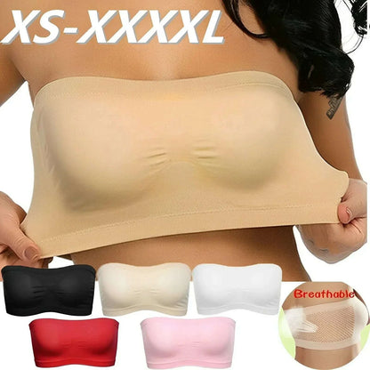 Women Breathable Mesh Tube Bra No breast pads