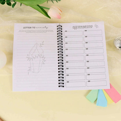 Daily Mental Health Journal Self-Care Meditation and Mood Tracking Journal for Men and Women Anxiety Relief Aid Fitness Program