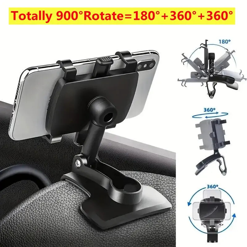 Universal 360 Degree Multifunction Car Mobile Phone Holder Stand GPS Bracket Smartphone Support In Car For iPhone Samsung Xiaomi