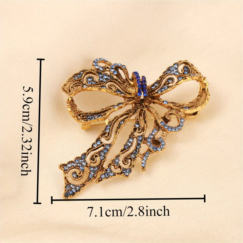Baroque Luxury Beautiful Bow Men's Women's Brooch Pin，Jewelry Accessories, Wedding Holiday Party Couple Surprise Gift |...