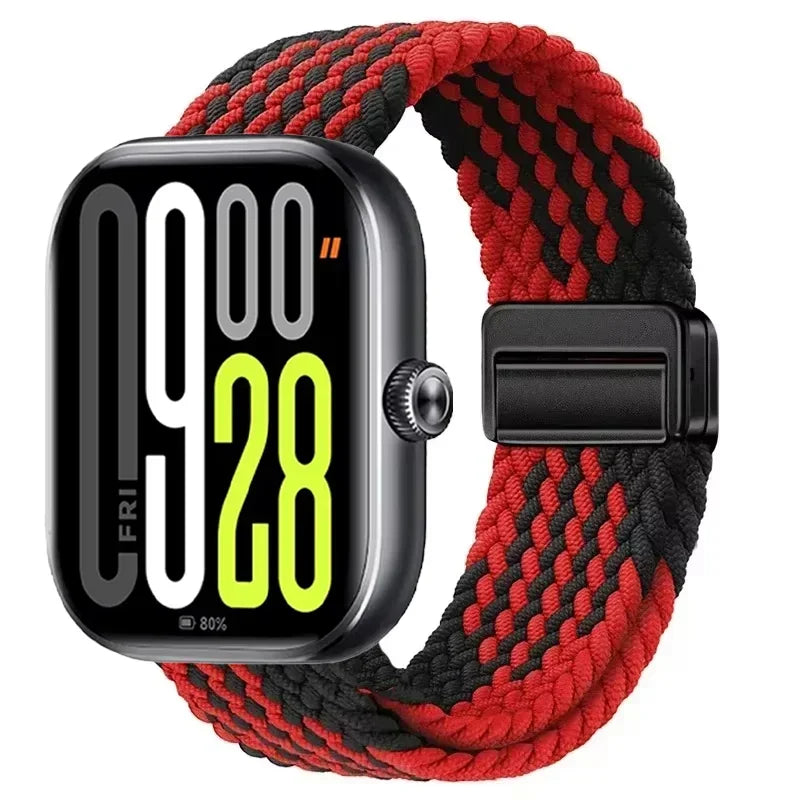 Magnetic Braided Nylon Loop Band for Xiaomi Redmi Watch 6 5 4 Strap Adjustable Sport Replacement Correa Bracelet Mi Band...