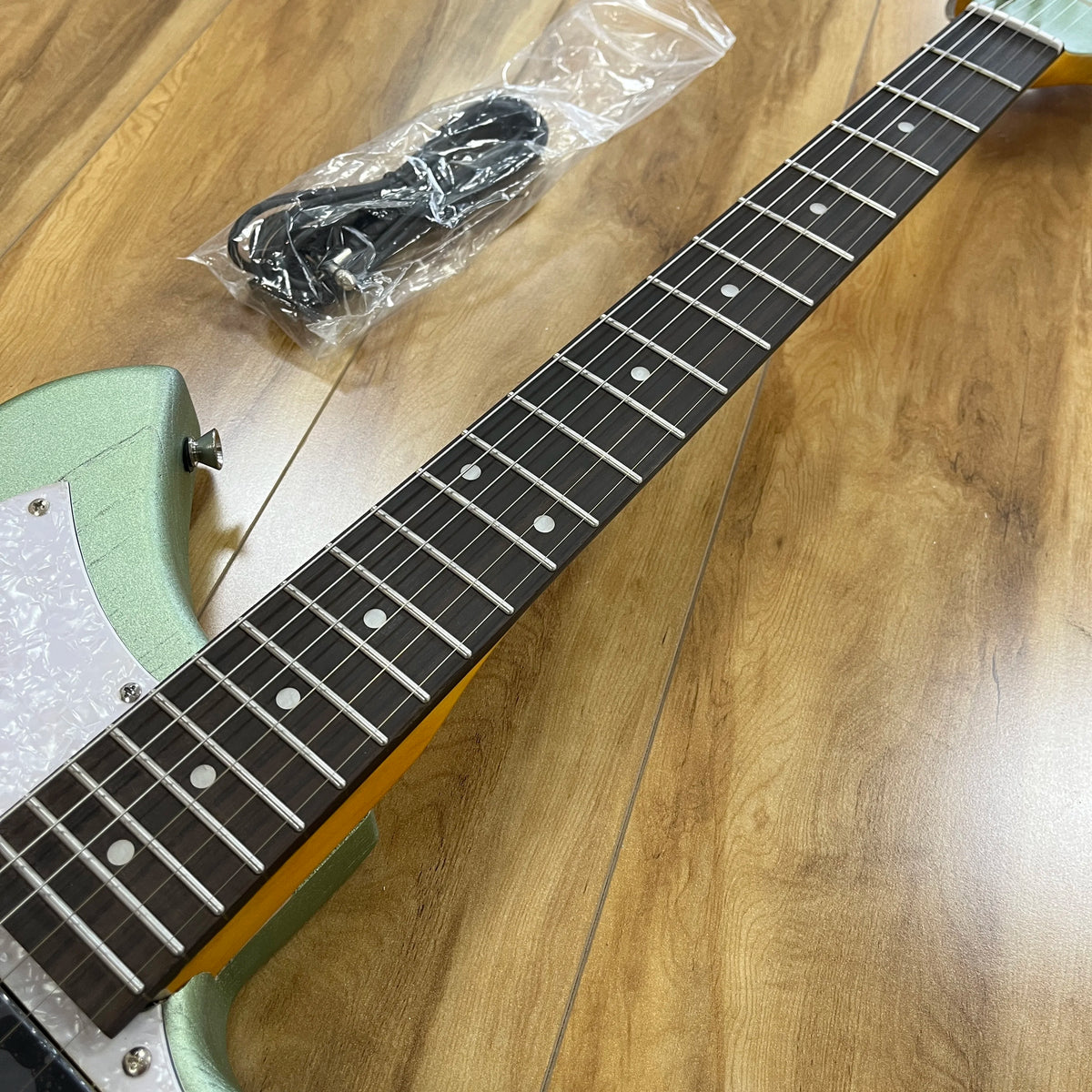 Custom Sage Green electricguitar chrome hardware P90 pickup rosewood fingerboard Electric Guitar-Themed Gift Free...