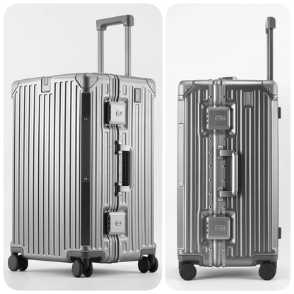 Luxury Suitcase High Quality Upgrade Thicken PC Material Rolling Luggage Aluminum Frame 20/24/26/28/30inch Travel Trolley Bags - Kimlud