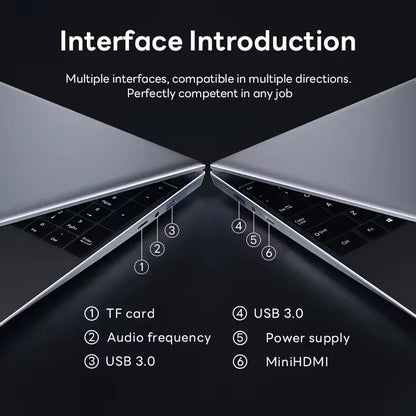 2025 14.1 Inch Slim Laptop Windows 11 Intel Core I9-9900U 32GB DDR4 2TB SSD Gaming Notebook WiFi 6 Office Study Computer PC - Kimlud