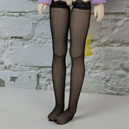 For Blythe Doll Socks Black White Pink Candy color Socks for Ob24 Ob22 Azone Doll Long Stockings - Kimlud