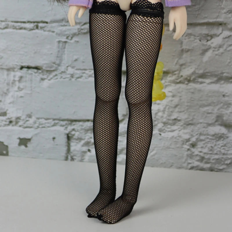 For Blythe Doll Socks Black White Pink Candy color Socks for Ob24 Ob22 Azone Doll Long Stockings - Kimlud