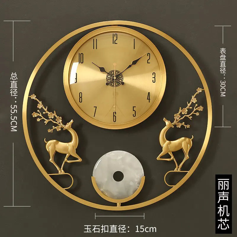 Big Size Living Room Wall Watch Design Aesthetic Luxury Digital Silent Clock Wall Creative Fashion Reloj De Pared Home Decor