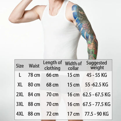 Men Vest Pure Cotton Breathable Solid Motion Men’s Underwears Cotton Undershirts L-4XL Waistcoat For Men Sports Fitness Vest