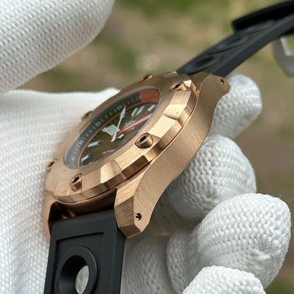 2025 New Arrival SD1942S STEELDIVE Brand 45MM Solid Bronze Case and Bezel Automatic Antique 1000m Waterproof Men Dive Watches - Kimlud