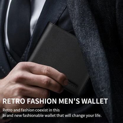 Men's Wallet 2025 New Arrival Genuine Leather Large Capacity Wallet Card Holder Integrated Ultra-Thin Wallet