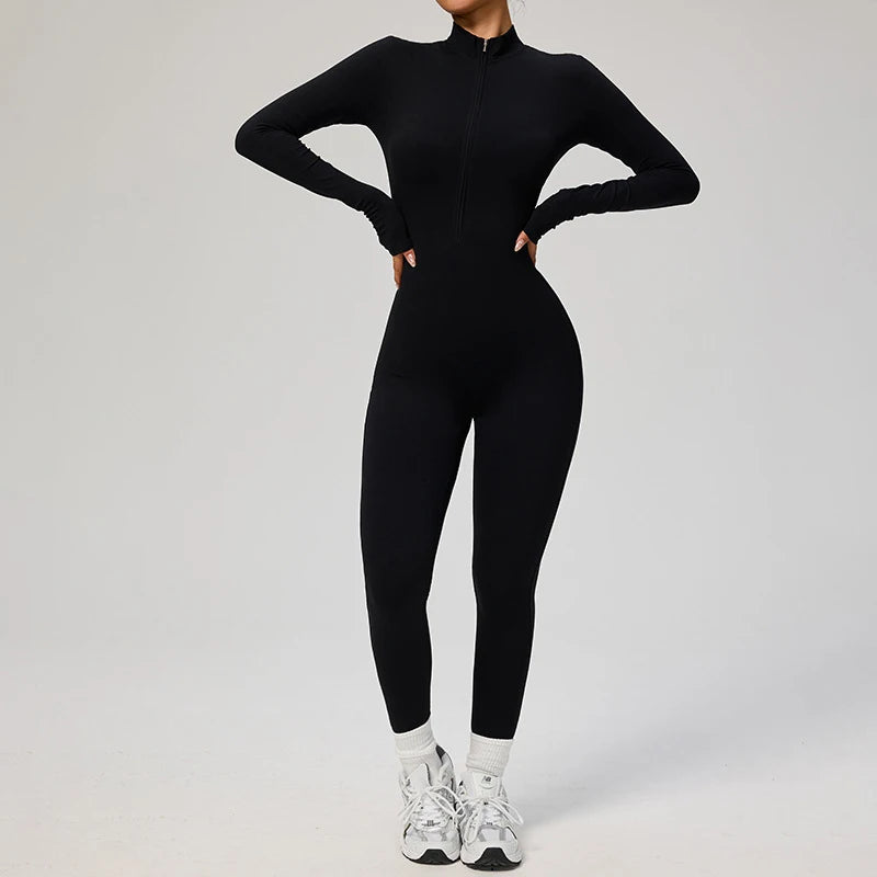 Nylon One Piece Jumpsuit Women Quick Dry Clothing Sportswear Woman Gym Yoga Sport Sets Workout Sets Women Tracksuit 10 Colors - Kimlud