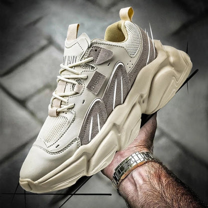 Luxury Men's Sneakers Designer Style High QualityLeather Casual Shoes Fashion Breathable Comfortable Tennis Sports Shoes for Men - Kimlud