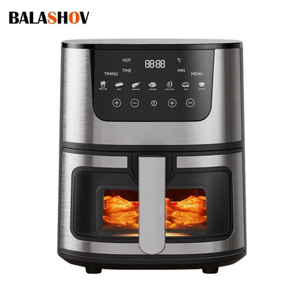 1250W Oil Free Air Fryer Oven LED Touch Panel Air Fryer Air Fryer Toaster Oven Combo with Presets Roast, Bake, Broil and...