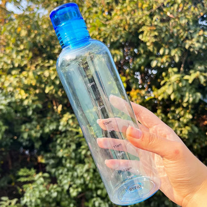 700ml Elegant Leakproof Water Bottle with Time Scale Stay Hydrated Daily Lightweight & Portable for Fitness & Outdoor Adventures
