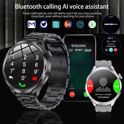 For HUAWEI Outdoor Sports Smart Watch Men 1.85" AMOLED Screen NFC GPS Compass Heart rate Waterproof Bluetooth Call SmartWatch