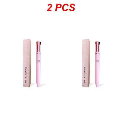 Multi-functional 4-in-1 Makeup Pencil Eyeliner Lip Liner Eyebrow Pencil Swivel Waterproof & Sweatproof Makeup Tools