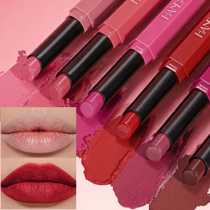 Red Matte Velvet Lipstick Waterproof Lasting Brown Lipstick Pencil Non Stick Cup Moisturize Lipstick Not Fading Sexy...