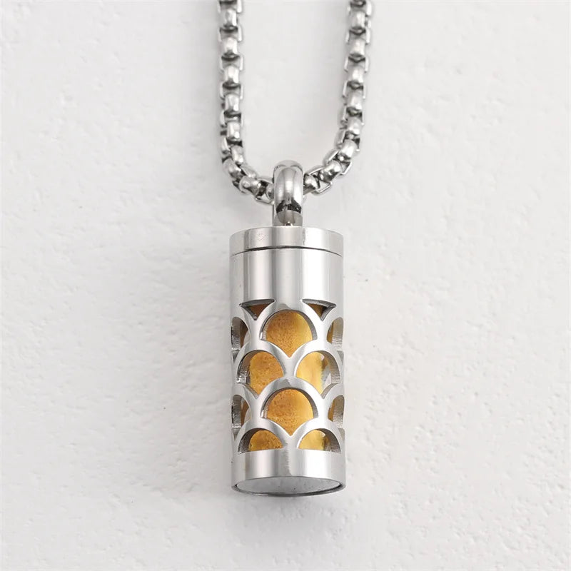 Incense diffuser Necklace Aromatherapy Pendant necklace Lotus Fragrance Pendant Essential Oil Essential Oil Diffuser...