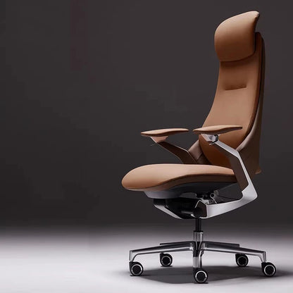 Computer Relaxing Office Chair Ergonomic Mobile Wheels Leather Office Chair Backrest Modern Sillas De Oficina Library...