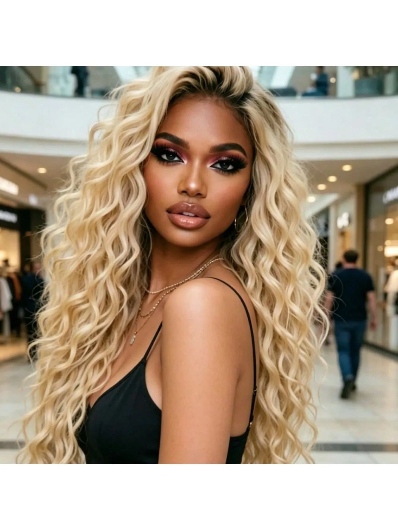 250% Density Ombre Blonde Lace Front Wig Human Hair Brazilian Human Hair For Women 13x4 HD Transparent Deep Wave Lace...