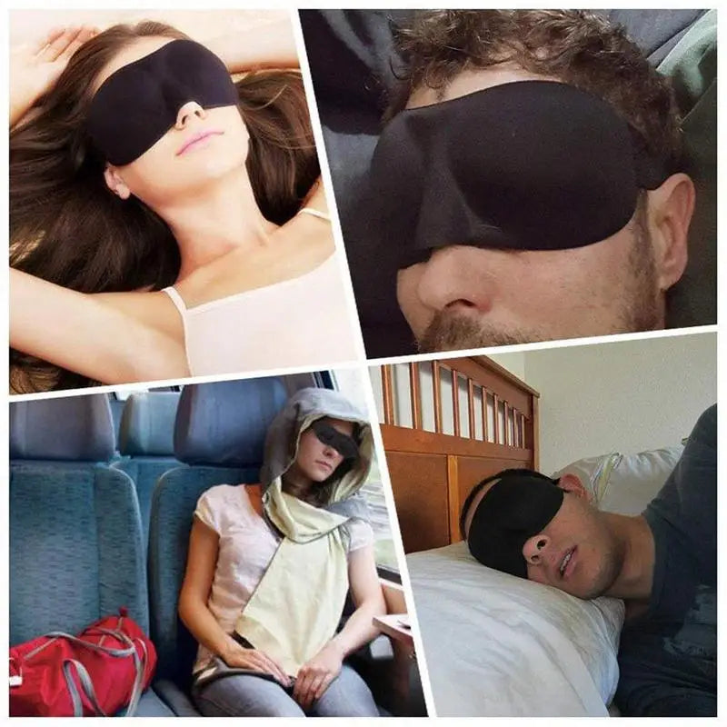 Eye Mask for Sleeping 3D Contoured Cup Blindfold Concave Molded Night Sleep Face Masks Block Out Light with Women Men Eyepatch