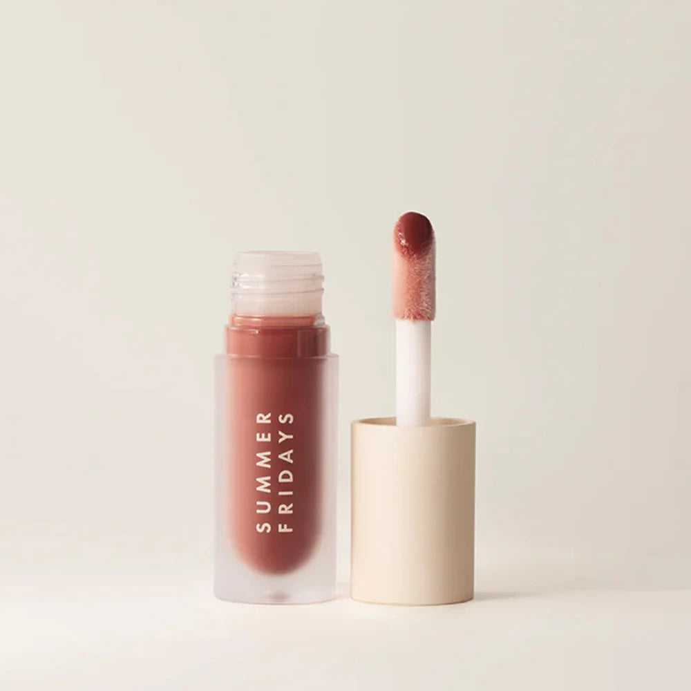 Summer Fridays Lip Balm Moisturizing Mirror Lip Gloss Lip Vanilla Pink Sugar Pink Guava Cake Smell Lipstick Shimmer Oil Makeup