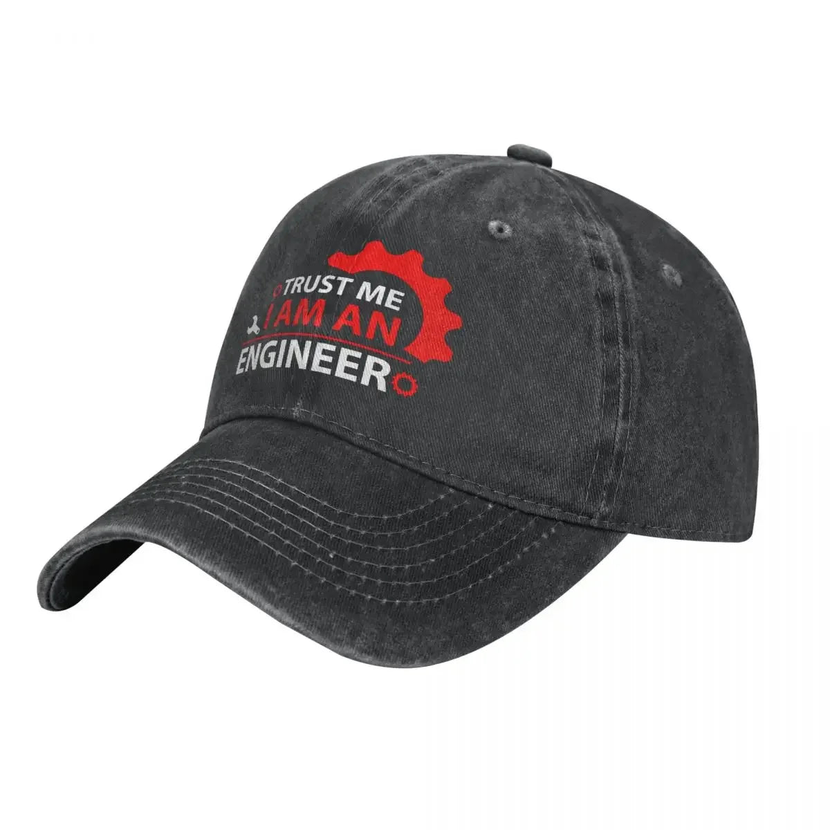 Trust Me I Am Engineer Baseball Cap Red Logo High Quality Washed Trucker Hat Unisex Men Classic Design Snapback Cap |...