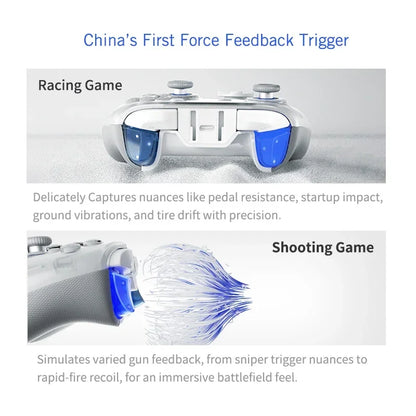 2024 New Flydigi APEX 4 Gaming Controller Wireless Elite Force Feedback Trigger Smart Handle Support PC/Switch/Mobile/TV Gamepad