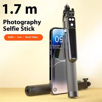 FANGTUOSI New Tripod for Smartphone Camera,Tripods Stand with Bluetooth shutter,Wireless Selfie Stick brackets with Phone Holder
