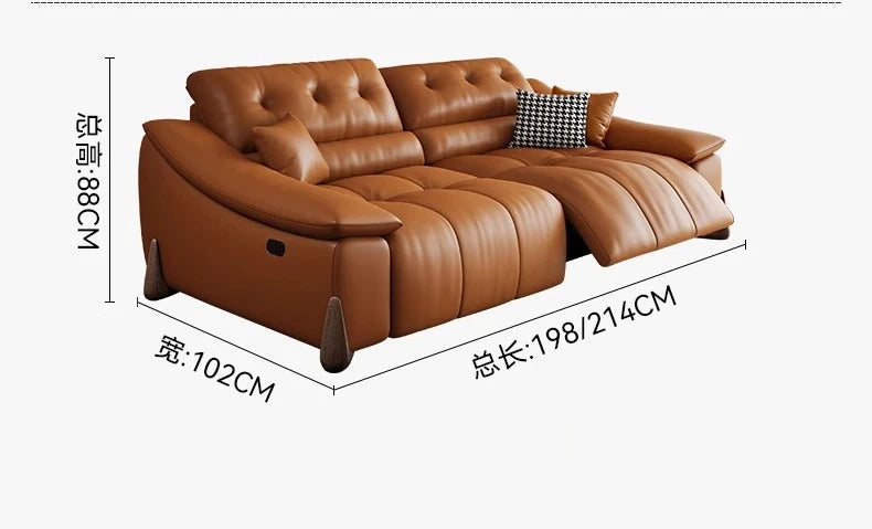 Electric Italian Sofas Minimalist Creative Living Room Leather Multifunctional Sofa High Quality Hallway Sillon Cama...
